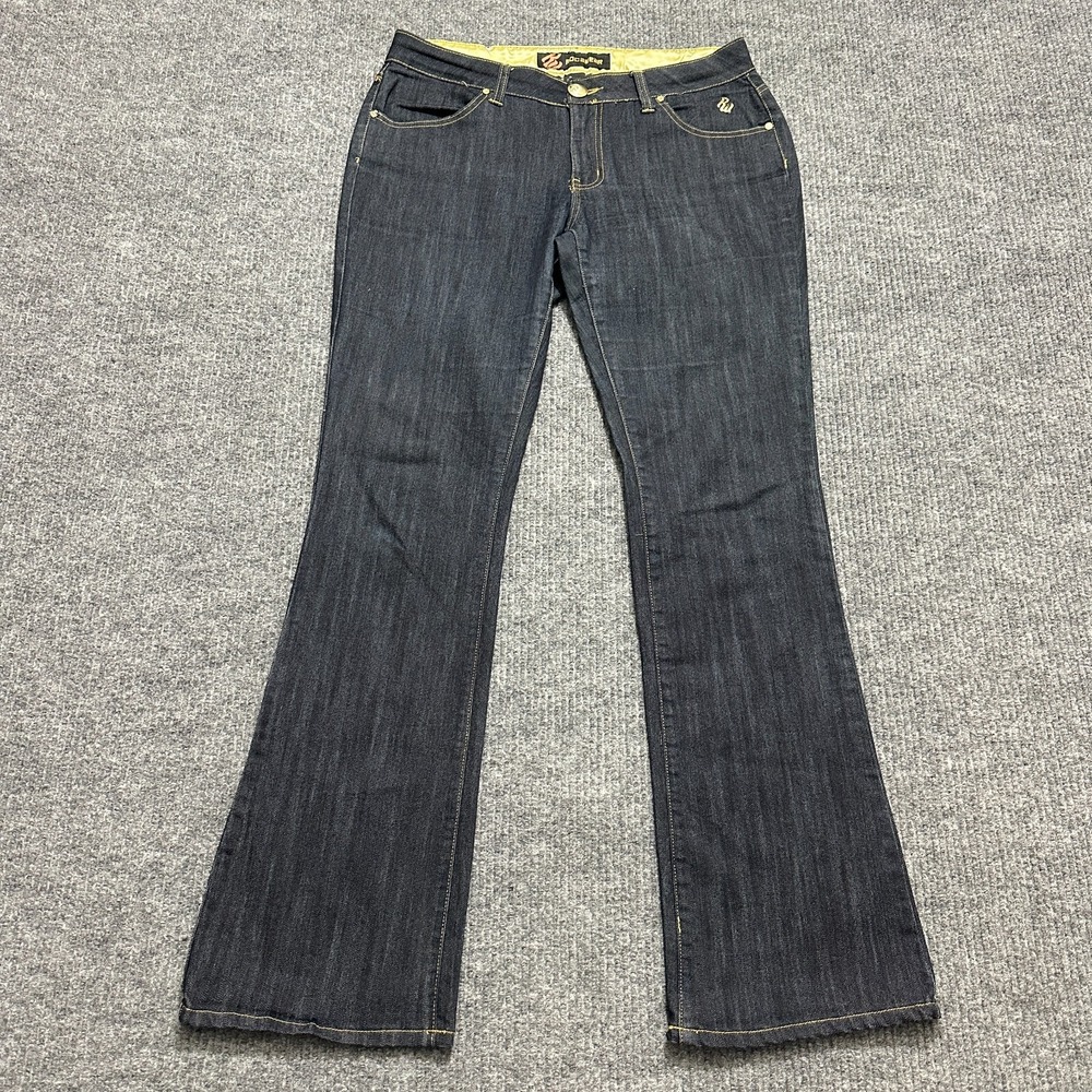 Rocawear Womens Bootcut Jeans Junior Size‎ 13 Blue Denim Stretch Mid Rise